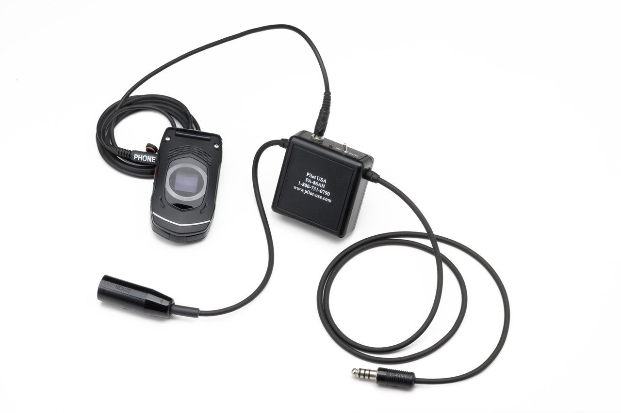 Pilot Communications - Amplified Cell Phone/Music Adapter for Helicopter