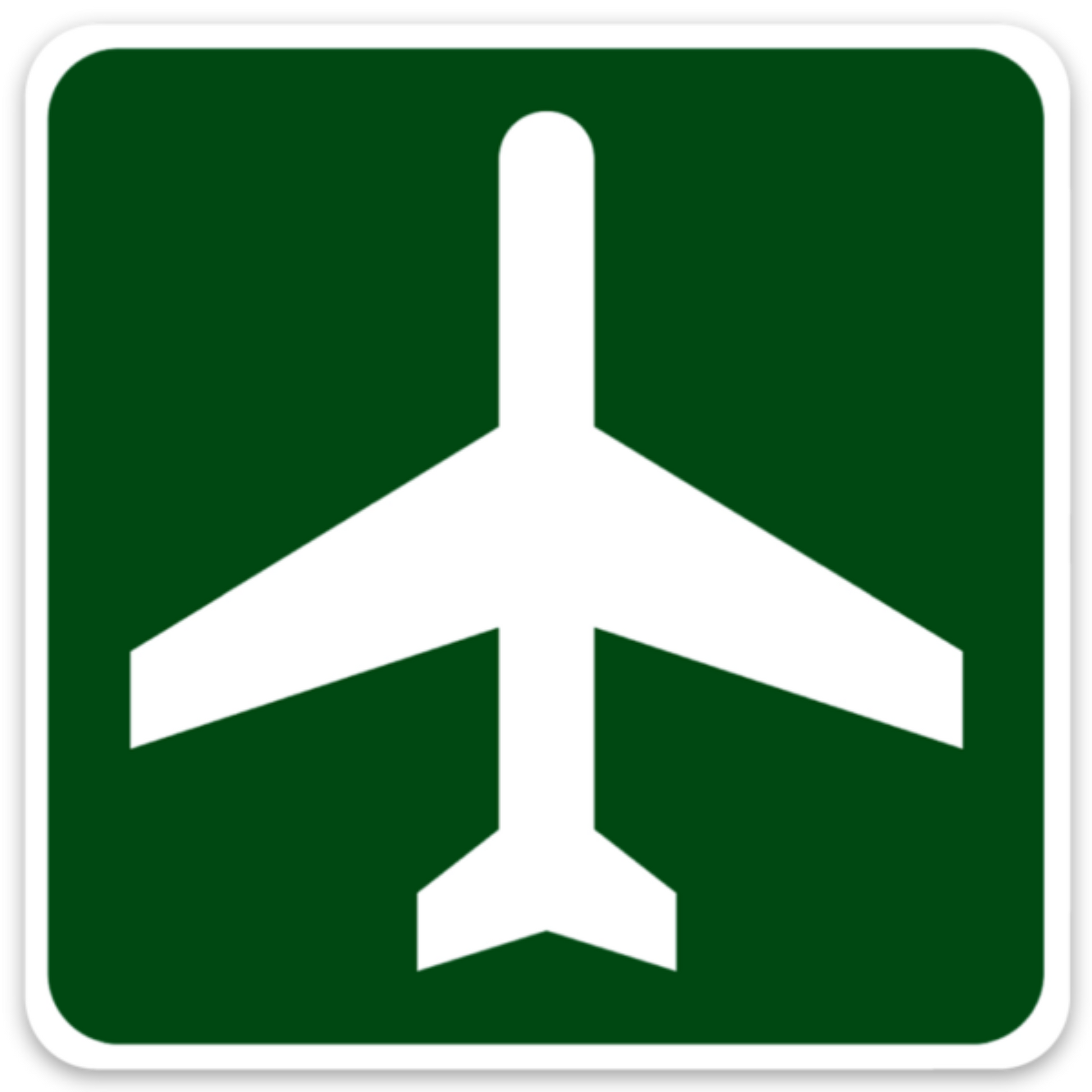 "Airport Ahead" Sticker
