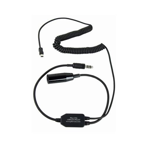 Pilot Communications - GoPro Hero3, 3+ and 4 Recorder Adapter For Helicopter (U174) Headset