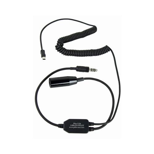 Pilot Communications - Garmin VIRB Recorder Adapter For Helicopter (U174) Headset