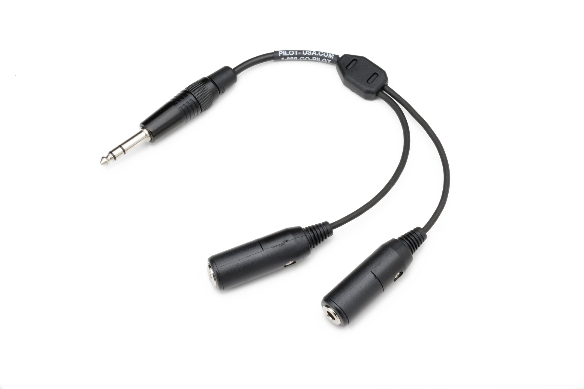Pilot Communications - GA (Twin Plugs) Headset Adapter to (.206) Single Plug