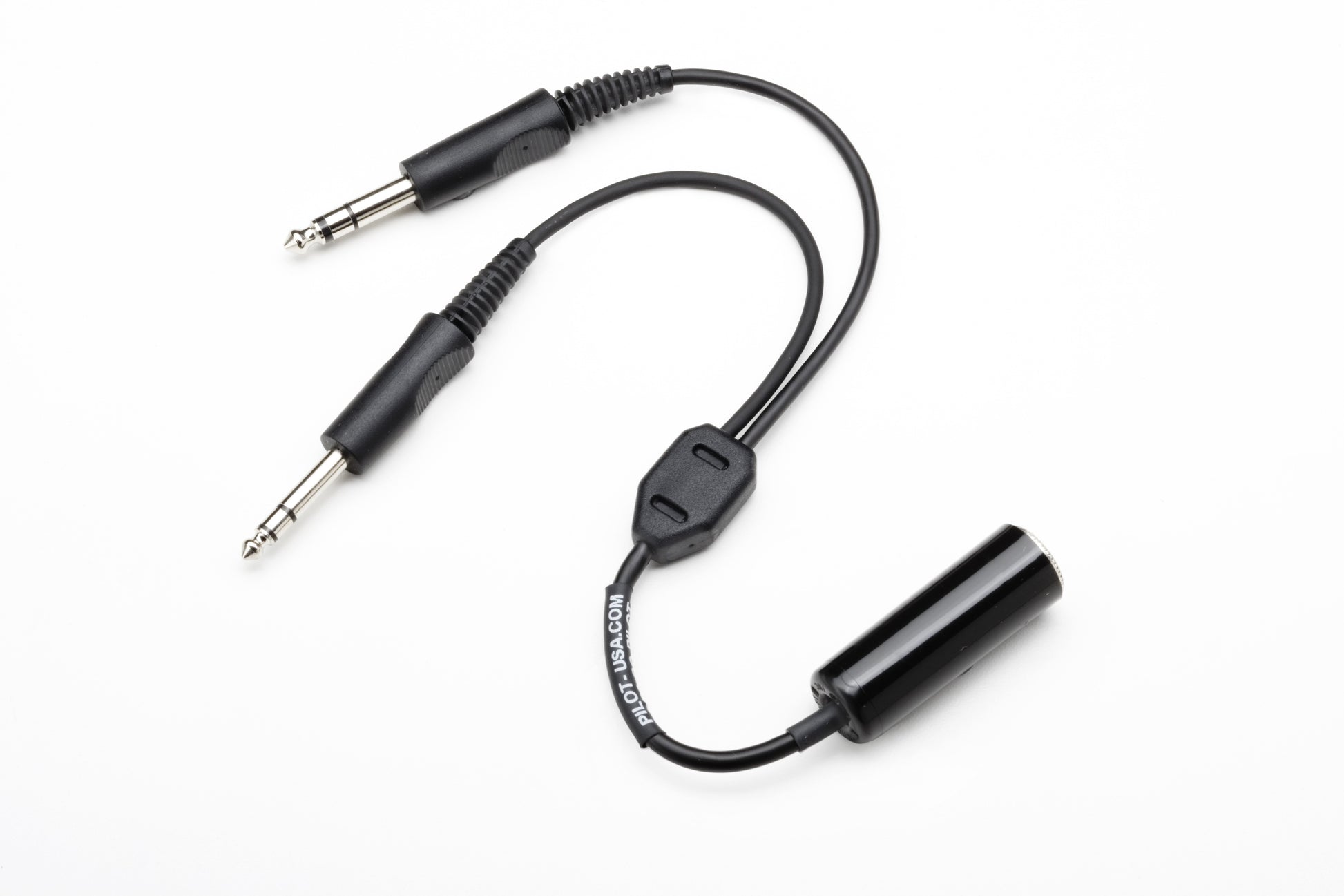 Pilot Communications - (.25) Single Plug Headset Adapter to GA (Twin Plugs)