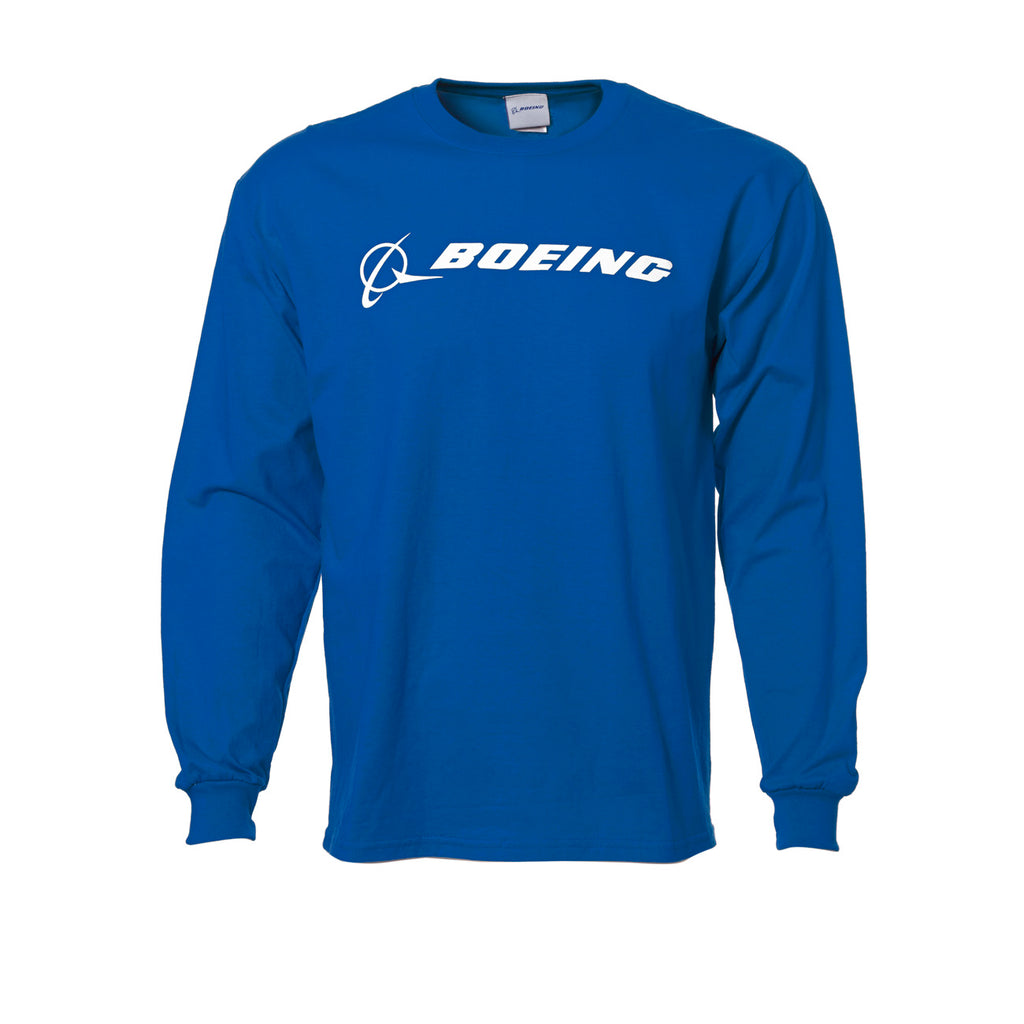 Boeing Signature T-Shirt Long Sleeve - Royal Blue -