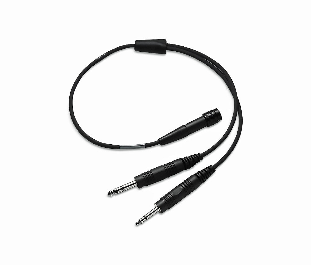 Bose A20 / A30 / ProFlight Headset 6-Pin to Dual GA Plug Adapter