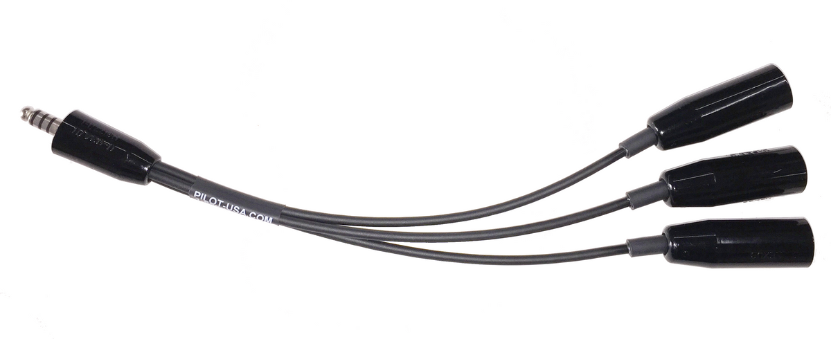 Pilot Communications - Triple Helicopter Headset Adapter
