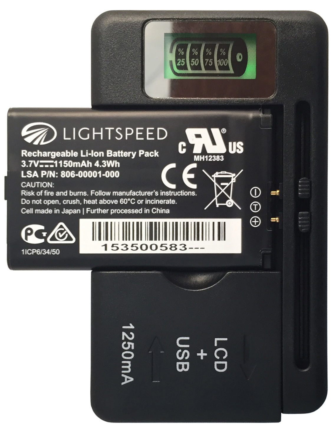 Lightspeed Aviation - Tango Single Battery Wall Charger