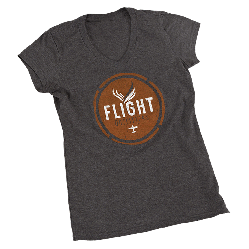 Flight Outfitters Women's Vintage V-Neck T-Shirt