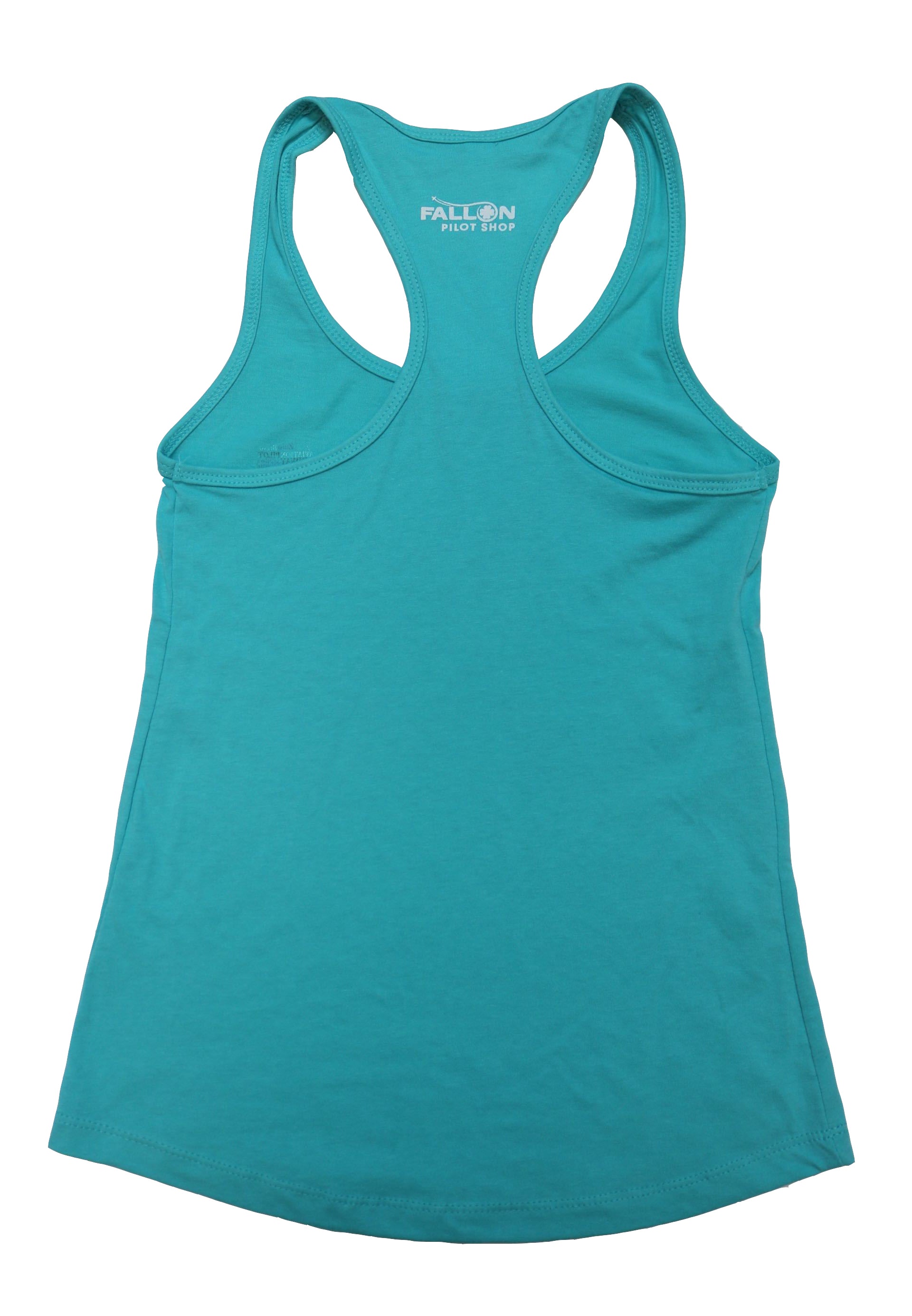 Airplane Racerback Tank - Tahiti Blue