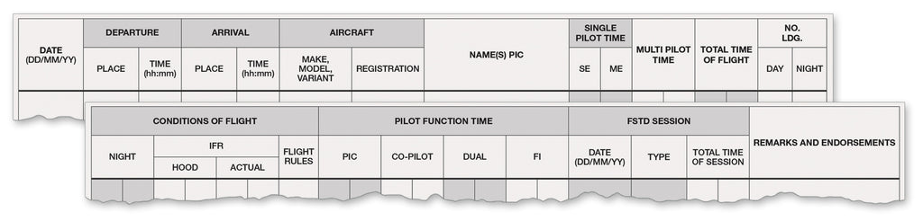 ASA EASA FCL-Compliant European Pilot Log