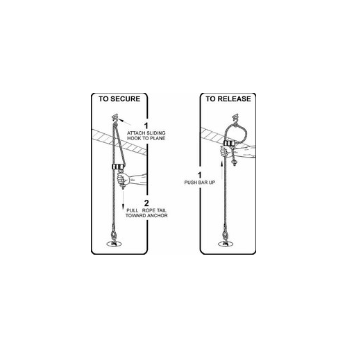 Hook-N-Pull™ Tie Down 3/8" Low Wing