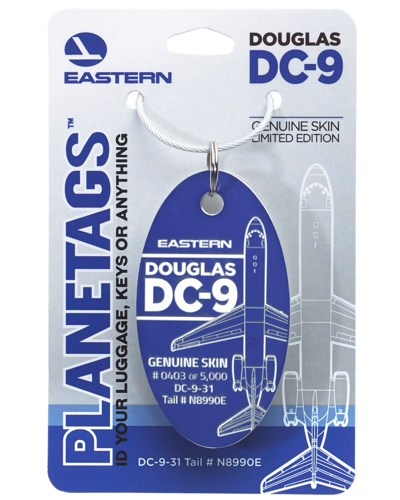 Planetags - Eastern DC-9 - Blue