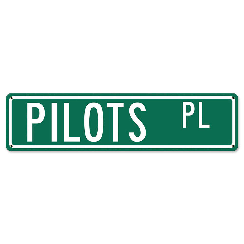Pilots Place Metal Street Sign