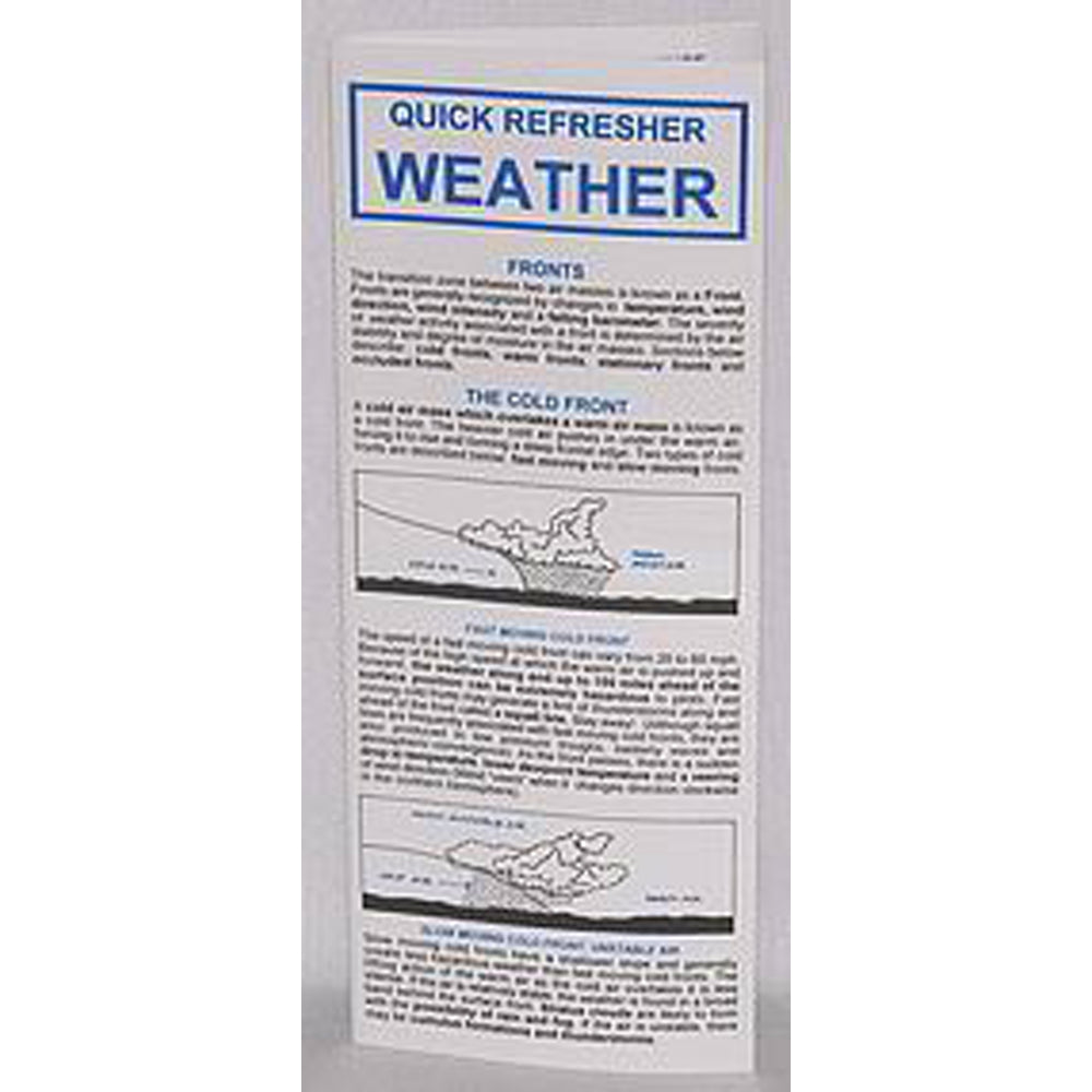 Weather Quick Refresher Card
