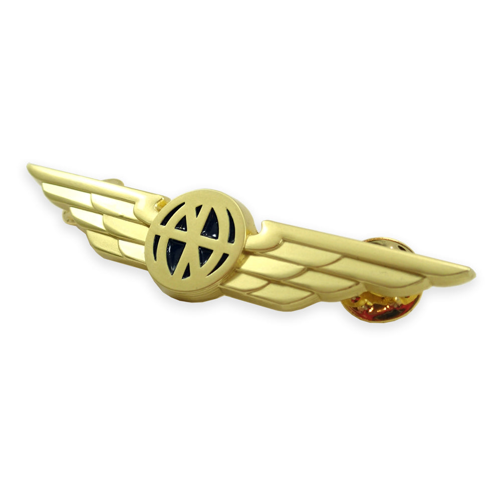 Universal Aviator Lapel Pilot Wings Pin - Gold
