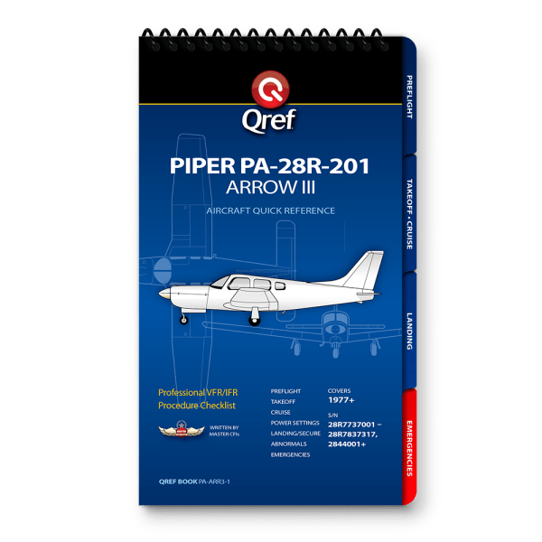 Qref - Piper Arrow III PA-28R-201 - Checklist Book