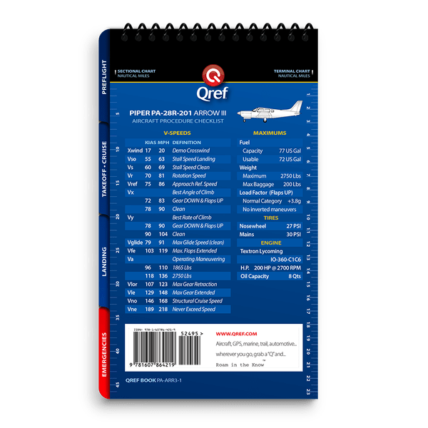 Qref - Piper Arrow III PA-28R-201 - Checklist Book