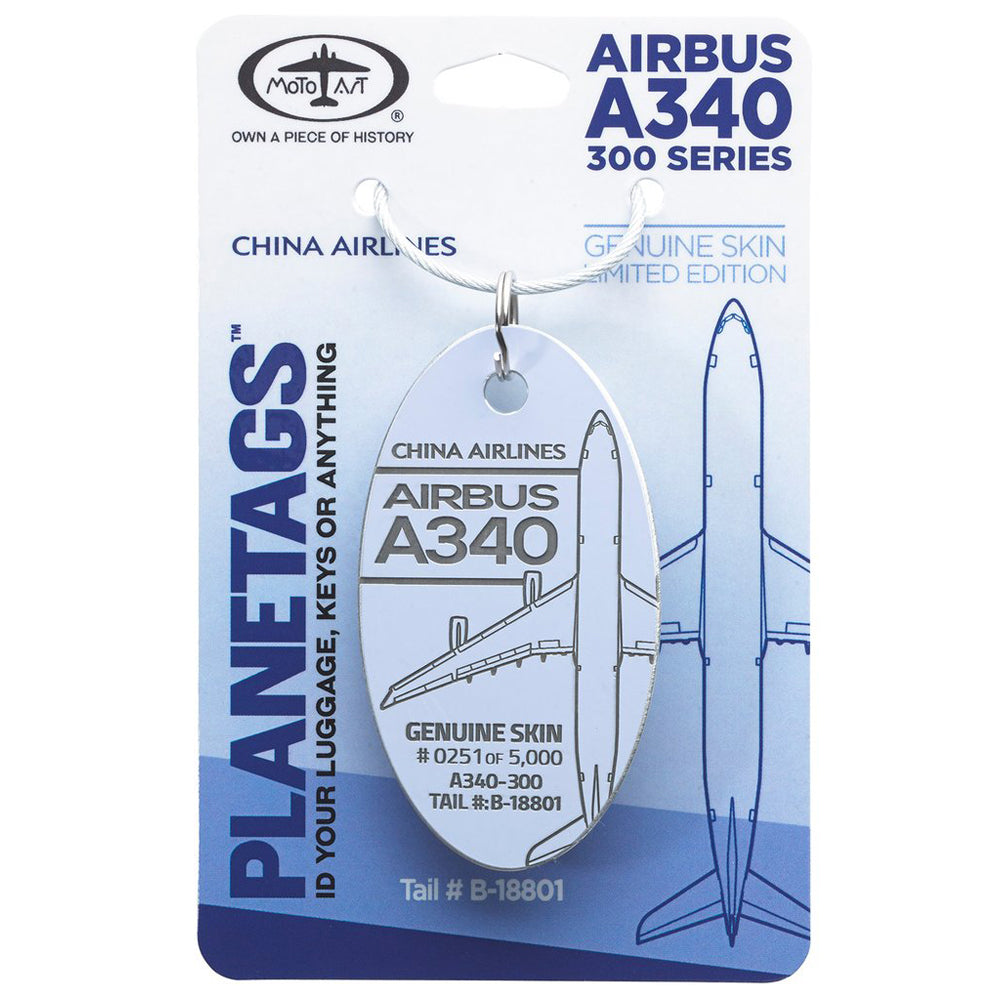 Planetags - China Airlines Airbus A340 - Light Lavender
