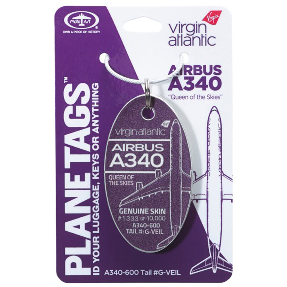 Planetags - VA A340-600 Queen of the Skies - Purple