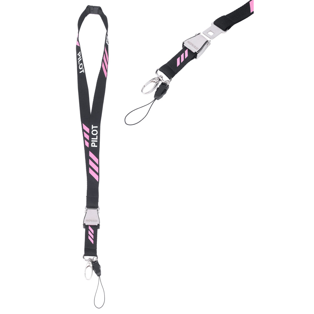 Novah Pink 3 Stripe - Lanyard
