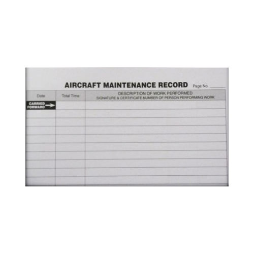 Aircraft Maintenance Record - Engine Logbook
