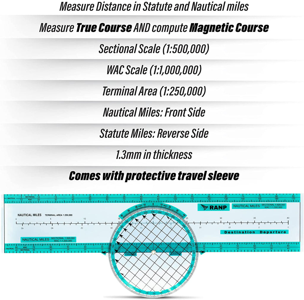 Destination Departure Rotating Azimuth Navigation Plotter