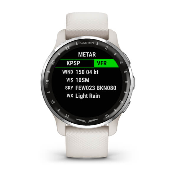 Garmin D2 Air X10 - Aviator Smartwatch - Ivory