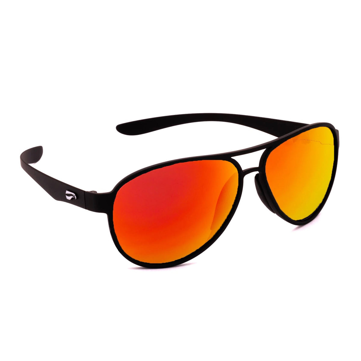 Flying Eyes Cooper Aviator - Matte Black - Mirrored Rose