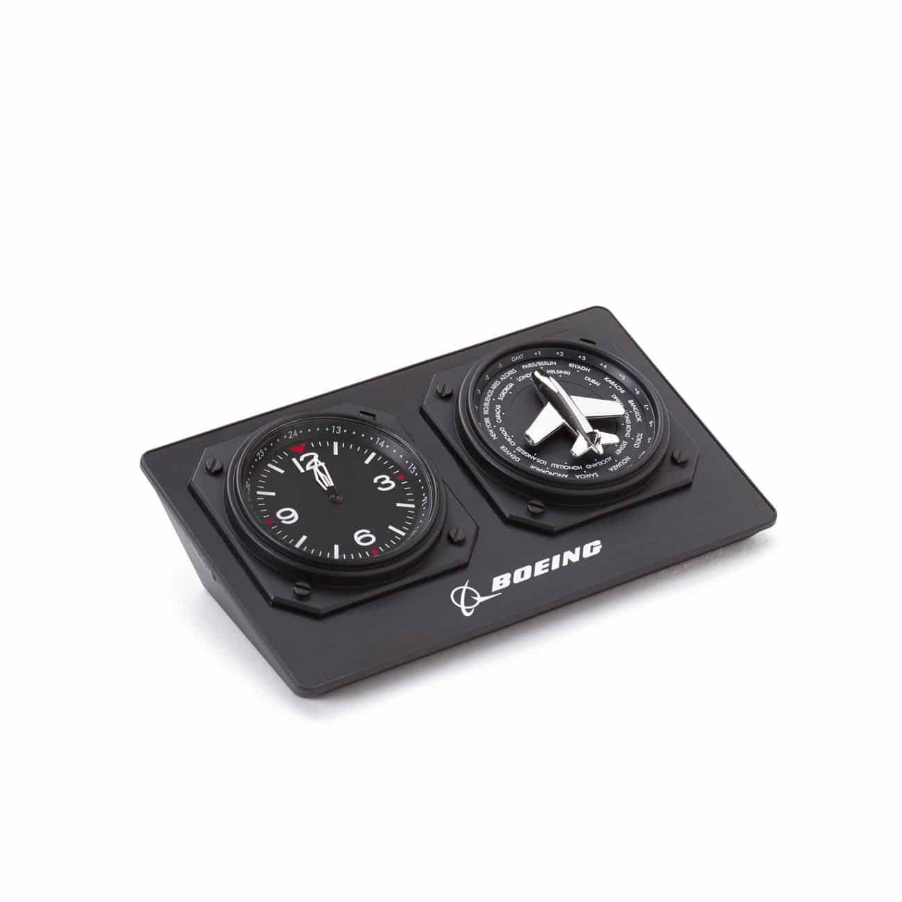 Boeing World Time Desk Clock with Plane – Rocket Air