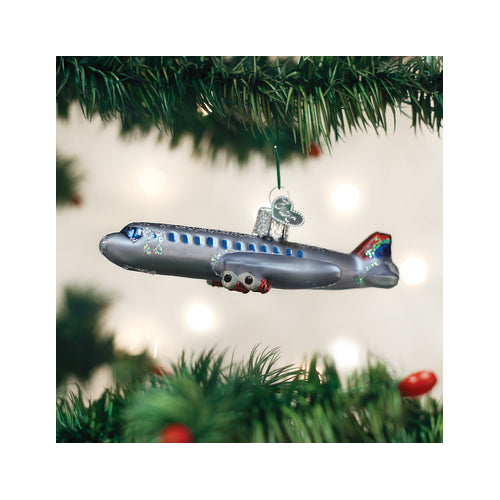 Old World Christmas Passenger Plane Ornament