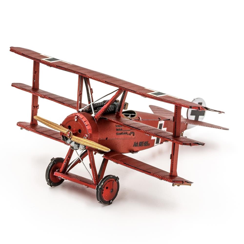 3-D Metal Model Kit - Fokker DR1 Triplane with Color
