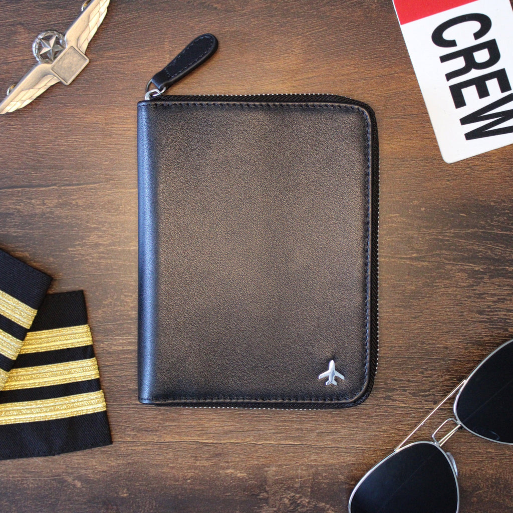Pilot Document Holder v2 Real Leather Black