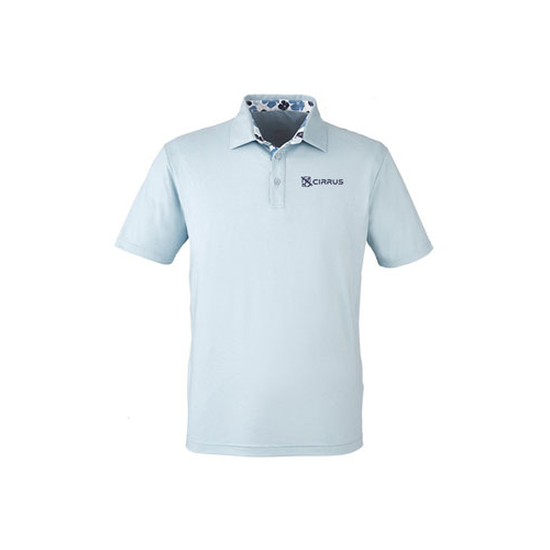 CIRRUS MEN'S Swannies Golf James Polo-Sky Blue - Small