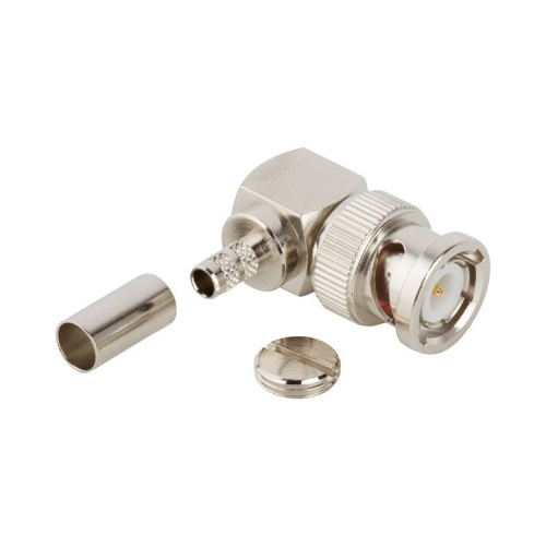 BNC Male Crimp Connector 90 Deg | 11-17167