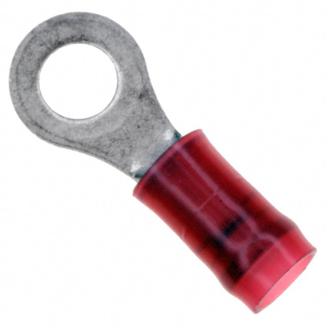 Ring Terminal - Stud Size 1/4"; Size 8 AWG, Red 5 Pack