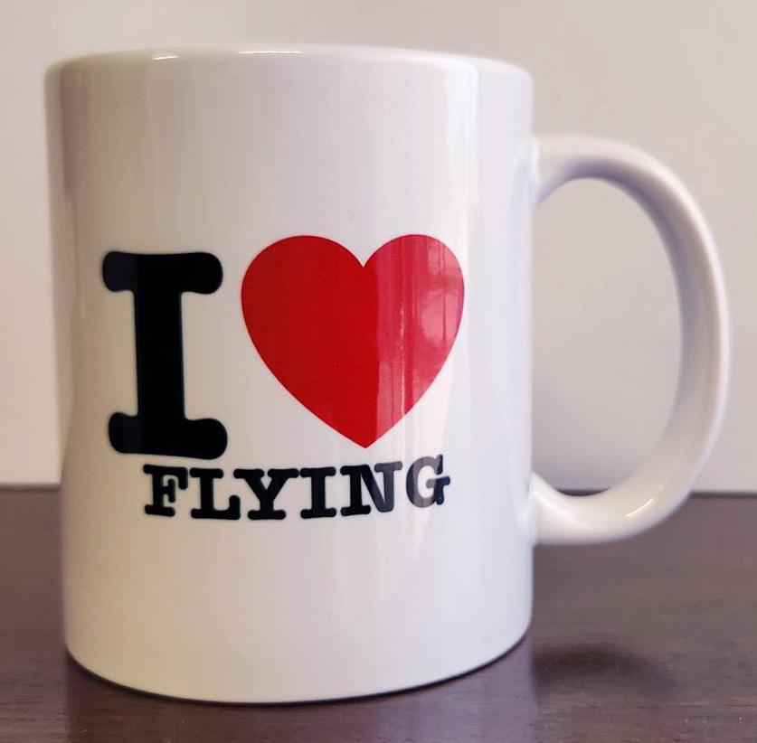 Coffee Mug - I Love Flying