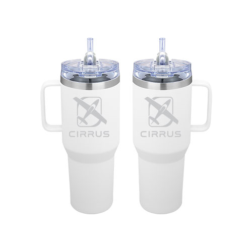 40oz Urban Peak Apex Ridge Cirrus Travel Mug White