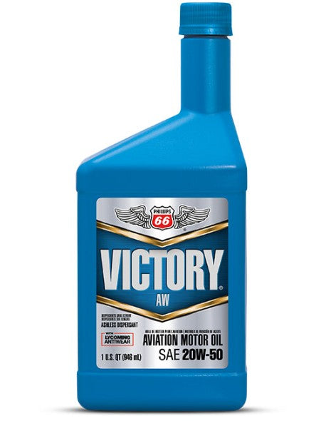 Phillips 66 Victory® AW 20W-50 Aviation Oil | 12-Quart Case