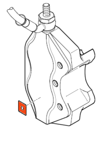 CIRRUS Red Brake Temperature Label | 51698-004