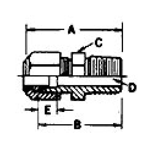 Nylo-Seal Fitting 268-N 04X04