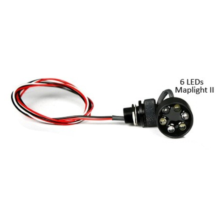 Oplite 6 LED Maplight - 6 LEDs -  White/Red 24 Volts (FAA Norsee)