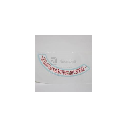 1205253-1 Cessna Aircraft Parts & Accessories PLACARD FUEL CAP ALIGN