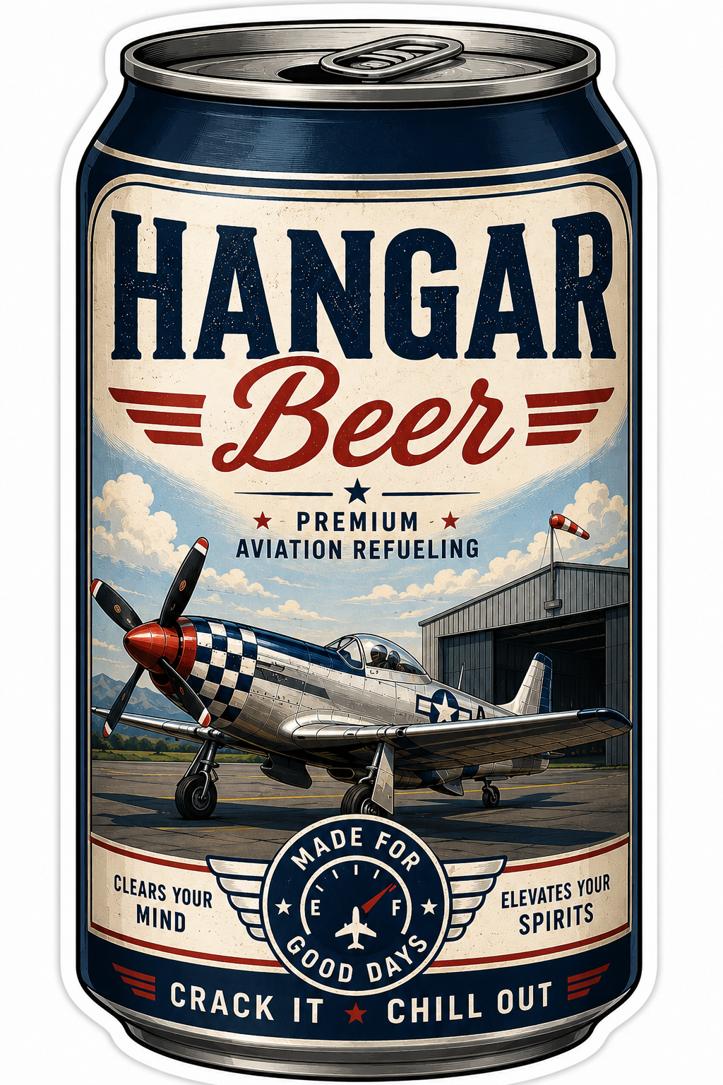 Hangar Beer Aviation Sticker