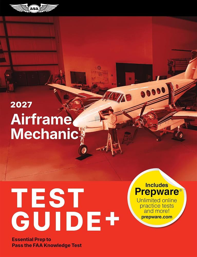 ASA 2027 Airframe Test Guide Plus Prepware