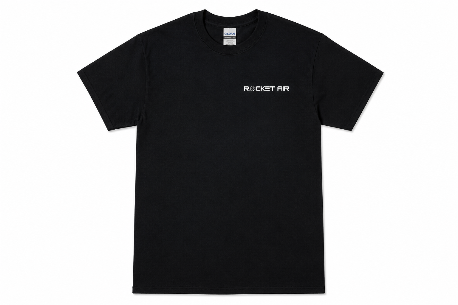 Rocket Air Logo T-Shirt | Gildan Ultra Cotton (Black)