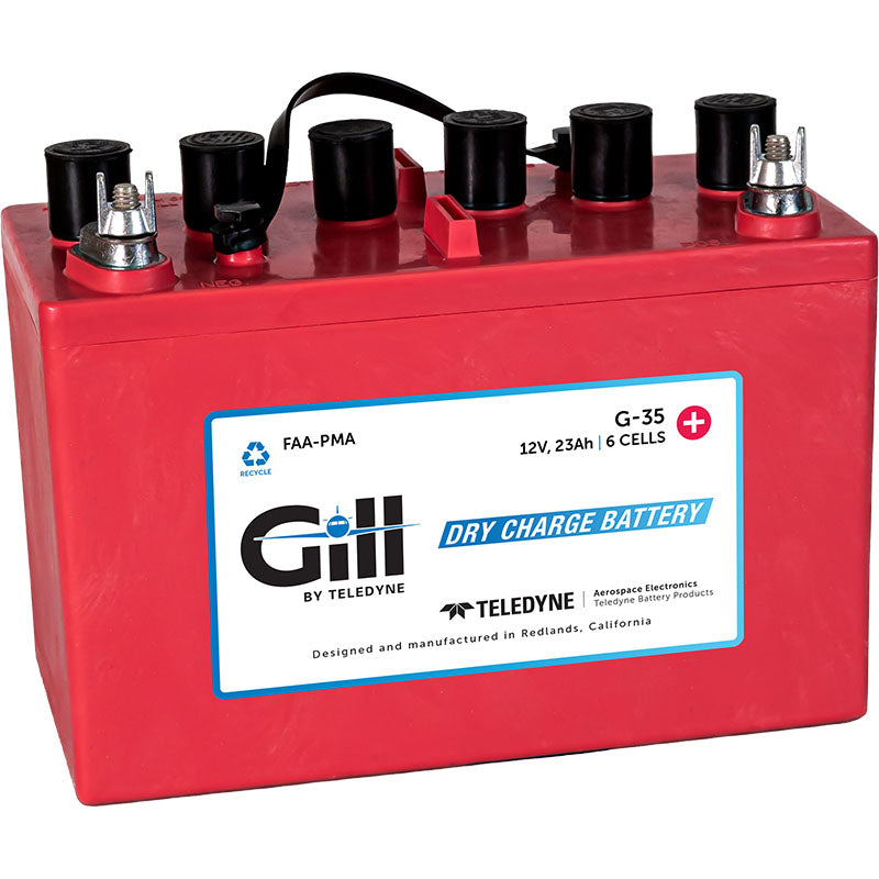 GILL DRY CHARGED AIRCRAFT BATTERY 12 VOLTS
