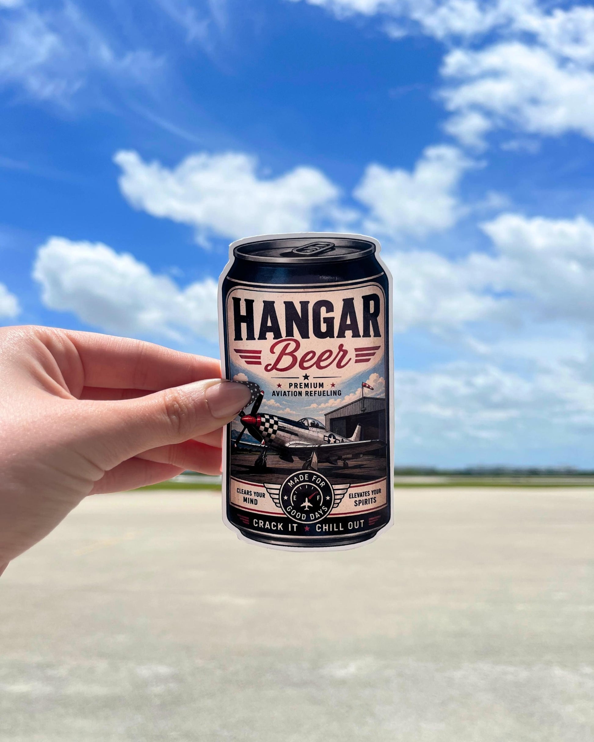 Hangar Beer Aviation Sticker