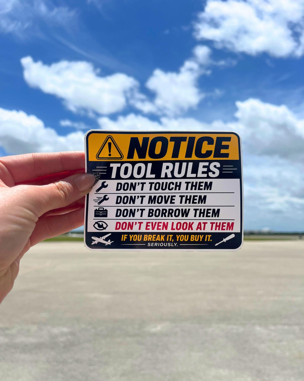 Tool Rules Sticker