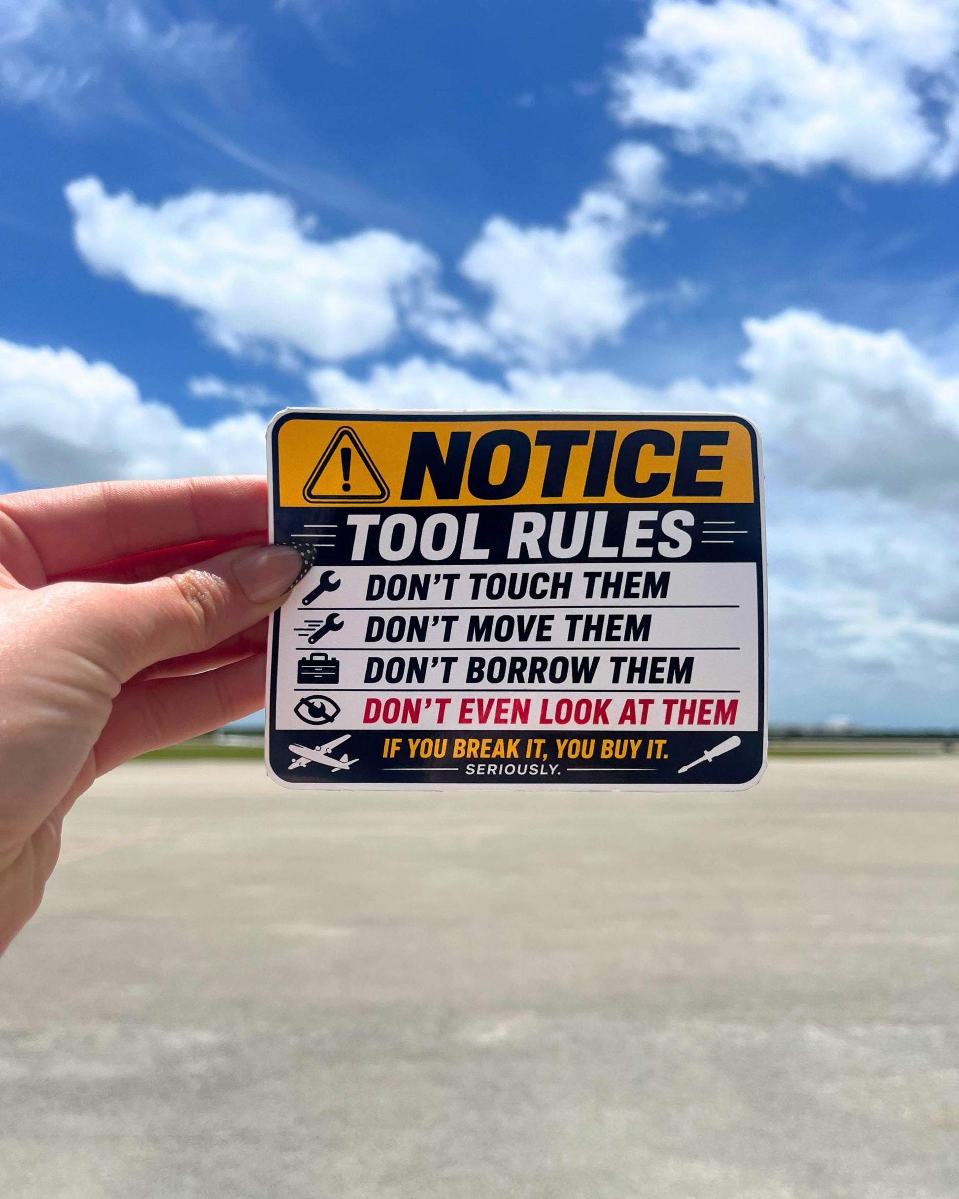 Tool Rules Sticker