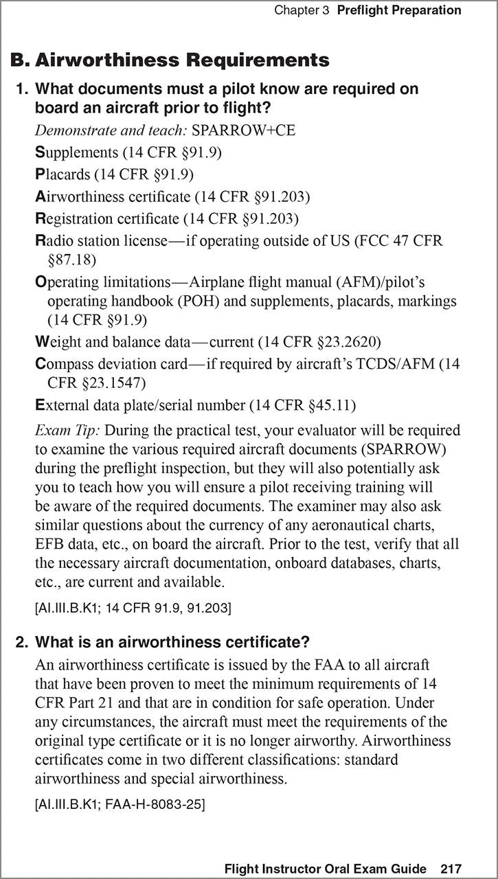 Flight Instructor Oral Exam Guide, Ninth Edition | ASA CFI Airplane Checkride Prep | ASA-OEG-CFI9