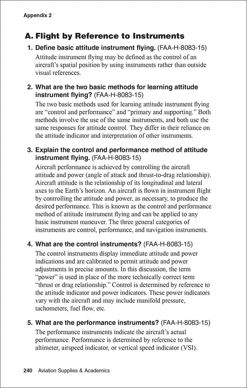 ASA Instrument Pilot Oral Exam Guide, Eleventh Edition (Softcover) | ASA-OEG-I11
